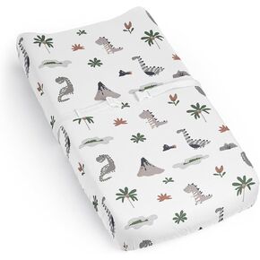 Sweet Jojo Designs Dog Boy Girl Unisex/Gender Neutral Baby Changing Pad Cover Sheet Infant Newborn Diaper Table Change Mat Cover Grey Taupe Blue Modern Puppy Pet Watercolor Puppies Bulldog Paw Print in Kuwait