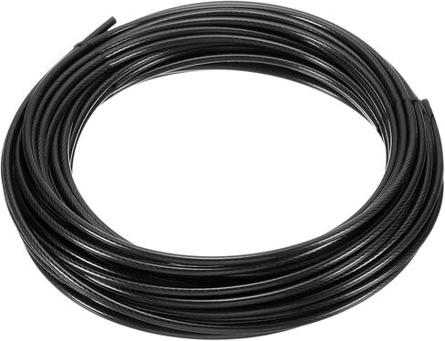 uxcell 1/16 "(1.5mm) 304 حبل سلك الكبلات الفولاذ المقاوم للصدأ 7 × 7 خيوط Core 50ft (15m) in Kuwait