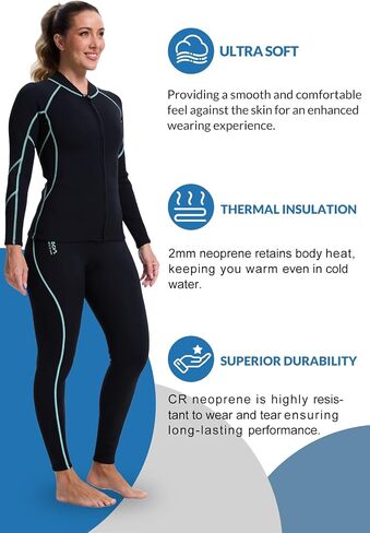 Lemorecn Wetsuit Shorts Women 2mm Super Stretch Neoprene ، سروال ملابس للسيدات للغطس على ركوب الأمواج للسباحة الغطس. in Kuwait