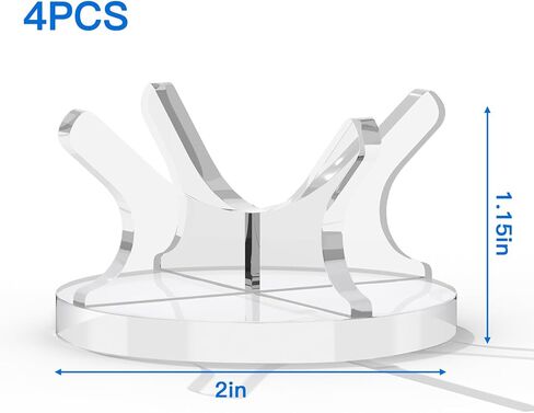 Cosmos 4 Pcs Sport Ball Stand Holder Baseball Display Stand Golf Ball Holder Tennis Ball Desk Rack for Baseball Tennis Ball Golf Ball Small Sphere Stone Egg Stand, Non-Slip Bottom in Kuwait