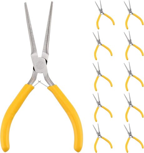 SEUNMUK 8 Pack 6 Inch Long Needle Nose Pliers Set, Precision Long Nose Pliers with Comfort Grip Handles, Extra Long Needle Nose Pliers for Jewelry Making, Bending Wire and Small Object Gripping in Kuwait