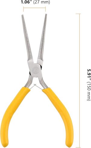 SEUNMUK 8 Pack 6 Inch Long Needle Nose Pliers Set, Precision Long Nose Pliers with Comfort Grip Handles, Extra Long Needle Nose Pliers for Jewelry Making, Bending Wire and Small Object Gripping in Kuwait