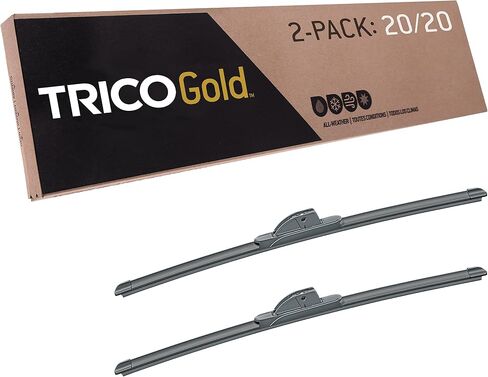 TRICO Diamond™ (25-2020) 20 بوصة و20 بوصة حزمة من 2 شفرات ممسحة الزجاج الأمامي عالية الأداء لسيارتي، شفرة شعاع ممتازة لجميع الأحوال الجوية لنماذج مركبات مختارة in Kuwait
