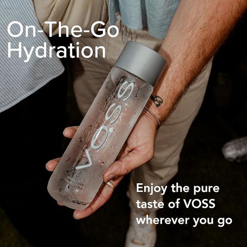 لا تزال Voss Premium المياه المعبأة في زجاجات - نقي ، واضحة ومنعشة - BPA مجاني زجاجات مياه بلاستيكية من البلاستيك مع غطاء رياضية لسهولة الشرب الخالية من الانسكاب - مثالية للصالة الرياضية ، الجري ، المشي لمسافات طويلة - 500 مل ، حزمة من 24 in Saudi Arabia
