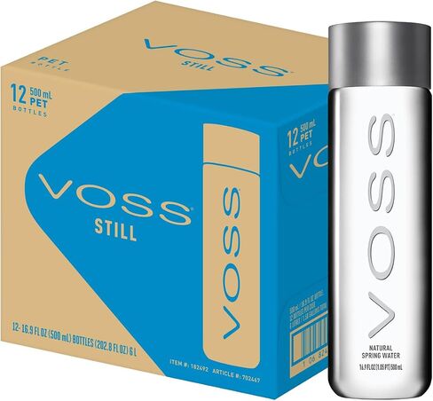 لا تزال Voss Premium المياه المعبأة في زجاجات - نقي ، واضحة ومنعشة - BPA مجاني زجاجات مياه بلاستيكية من البلاستيك مع غطاء رياضية لسهولة الشرب الخالية من الانسكاب - مثالية للصالة الرياضية ، الجري ، المشي لمسافات طويلة - 500 مل ، حزمة من 24 in Saudi Arabia