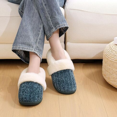 نتلات رغوة الذاكرة الغامضة للسيدات من Evshine ، نتلات غرفة نوم متماسكة مغلقة ، أحذية منزلية دافئة للانزلاق للراحة الداخلية والخارجية in Kuwait