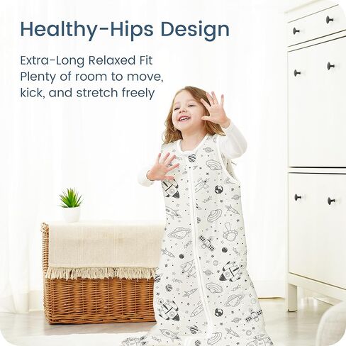 1.0 TOG Sleep Sack 6-12-15 Months, Winter Sleep Sack with Sleeveless, Cozy Premium Baby Wearable Blanket with 2-way Safe Zipper All Season Sleeping Bags, 1-pack in Kuwait