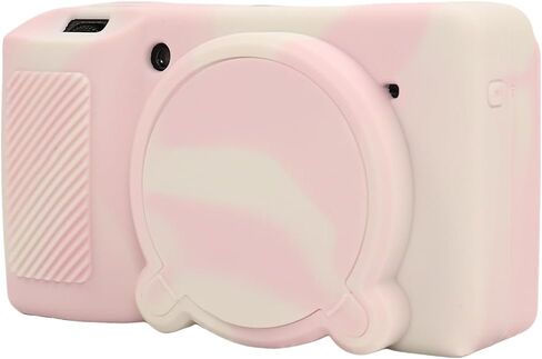 Protective Case for Ricoh GRIII GRIIIx Camera, Soft Silicone Ricoh GRIII GRIIIx Camera Case Cover with Detachable Lens Cover Lightweight Skin Friendly，Misty Pink in Saudi Arabia