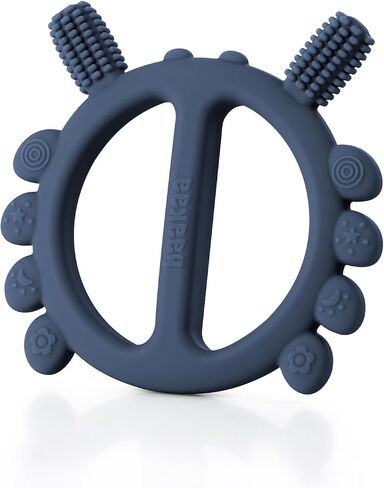 Haakaaa silicone crab baby teether ، ألعاب الأطفال ، رأس فرشاة أسنان 360 درجة للتدريب على الفشاة الذاتية للرضع ، سيليكون من الدرجة الغذائية ، الخزامى in Kuwait