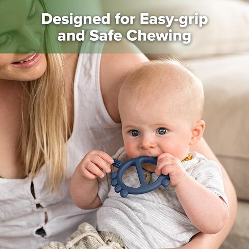 Haakaaa silicone crab baby teether ، ألعاب الأطفال ، رأس فرشاة أسنان 360 درجة للتدريب على الفشاة الذاتية للرضع ، سيليكون من الدرجة الغذائية ، الخزامى in Kuwait