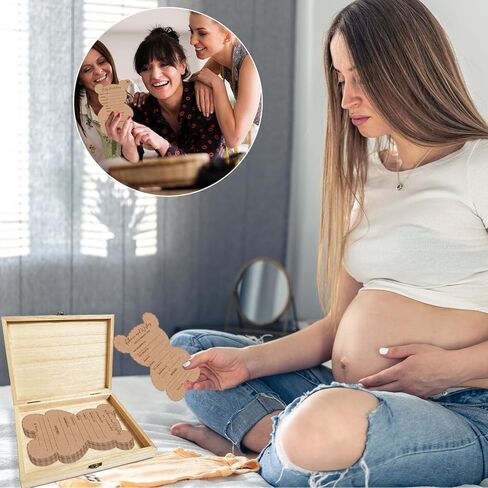 Advice and Wishes for Parents To Be, 30 Pcs Winnie Baby Predictions and Advice Cards, Baby Predictions and Wishes Box, Predictions and Advice Cards for Mommy to Be, Wishes Crads for Baby 5x7 inch in Kuwait