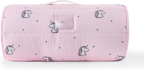 Kids Sleeping Bag Nap Mat with Pillow & Blanket – 3-in-1 Machine Washable Quilted Mat for Toddlers – Portable with Handles – 20" x 50" for Daycare, Preschool, Travel, & Sleepovers in Kuwait