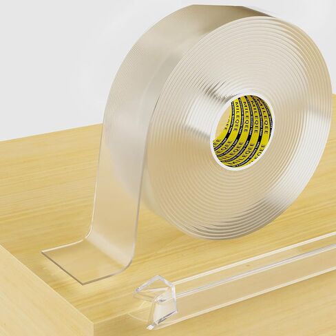 Clear Edge Protector Strip, 1.18in x 9.84FT, Sharp Edge Wrap Cover Tape, Self Adhesive Protective Bumper Corner Guards for Cabinet Door Desk Glass Table Bed Furniture, Kitchen Countertop, Waterproof in Kuwait