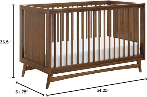 Babyletto Peggy 3-in-1 قابلة للتحويل مع طقم تحويل سرير صغير في Taupe ، Greenguard Gold معتمد in Kuwait