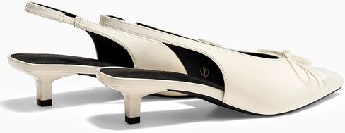 Coutgo Womens Slingback هريرة منخفضة الكعب اللباس أحذية مغلقة مقبلة إصبع القدم زلة على مضخات العمل in Kuwait