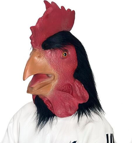 Lubber Latex Rooster Animal Head Mask For Halloweem Costume Cosplay in Kuwait