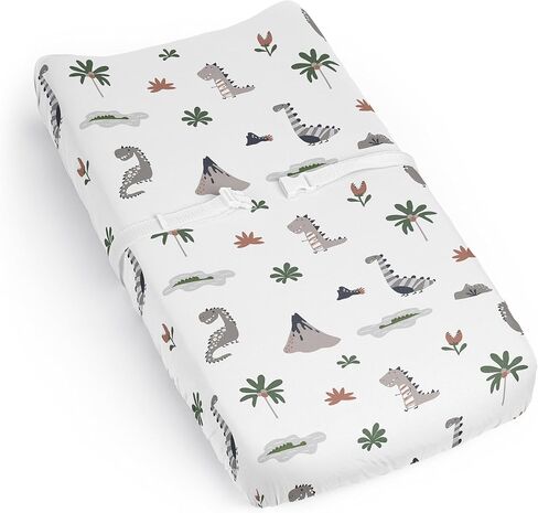 Sweet Jojo Designs Dog Boy Girl Unisex/Gender Neutral Baby Changing Pad Cover Sheet Infant Newborn Diaper Table Change Mat Cover Grey Taupe Blue Modern Puppy Pet Watercolor Puppies Bulldog Paw Print in Saudi Arabia