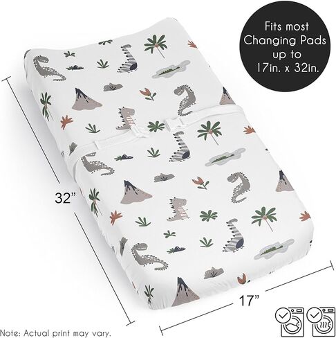 Sweet Jojo Designs Dog Boy Girl Unisex/Gender Neutral Baby Changing Pad Cover Sheet Infant Newborn Diaper Table Change Mat Cover Grey Taupe Blue Modern Puppy Pet Watercolor Puppies Bulldog Paw Print in Saudi Arabia