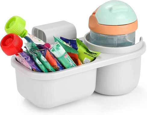 Accmor Child Cup Holder Snack Tray for Convertible Car Seats, Stroller Walker Universal Cup Holder Tray for Car Seat, Child Cup Holder Compatible with Most Car Seat Models in Kuwait