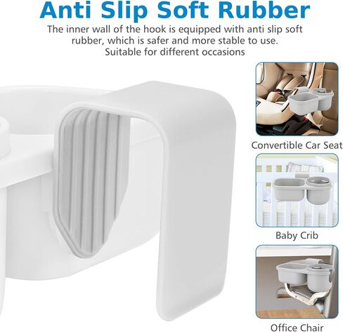 Accmor Child Cup Holder Snack Tray for Convertible Car Seats, Stroller Walker Universal Cup Holder Tray for Car Seat, Child Cup Holder Compatible with Most Car Seat Models in Kuwait