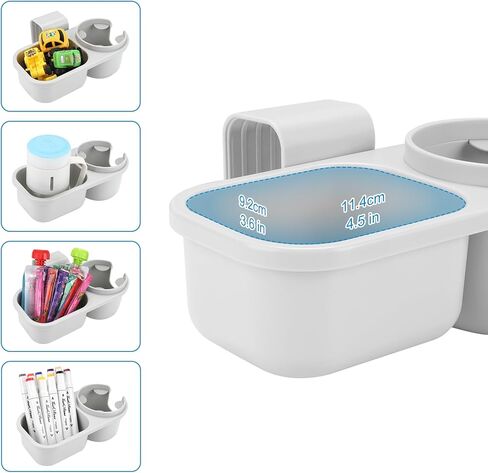 Accmor Child Cup Holder Snack Tray for Convertible Car Seats, Stroller Walker Universal Cup Holder Tray for Car Seat, Child Cup Holder Compatible with Most Car Seat Models in Kuwait