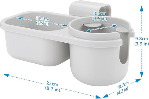 Accmor Child Cup Holder Snack Tray for Convertible Car Seats, Stroller Walker Universal Cup Holder Tray for Car Seat, Child Cup Holder Compatible with Most Car Seat Models in Kuwait