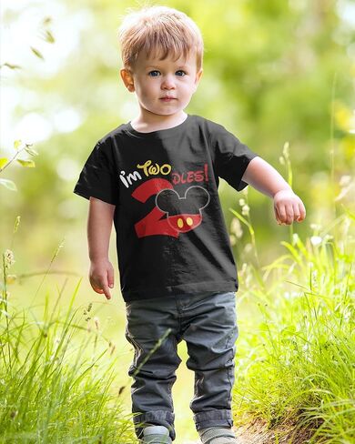 Luke and Lulu 2nd Birthday Shirt Boy - Mouse Themed Birthday Boy Shirt 2 - Premium 2nd Birthday Outfit Boy - Two Shirt in Kuwait