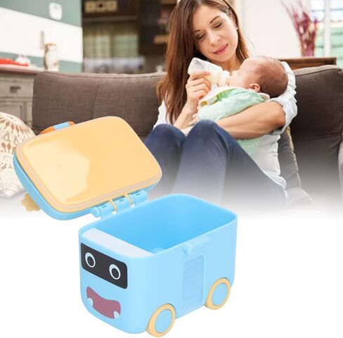 Large Size Milk Powder Dispenser with Strengthen Sealing, Comfortable Handle for Travel, Multifunction for Snacks, Excellent (Orange Red) in Saudi Arabia