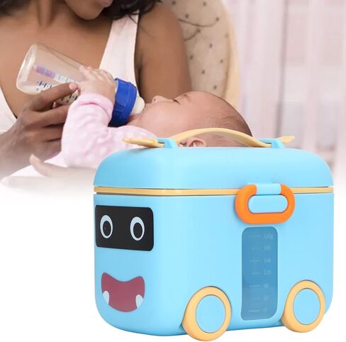 Large Size Milk Powder Dispenser with Strengthen Sealing, Comfortable Handle for Travel, Multifunction for Snacks, Excellent (Orange Red) in Saudi Arabia