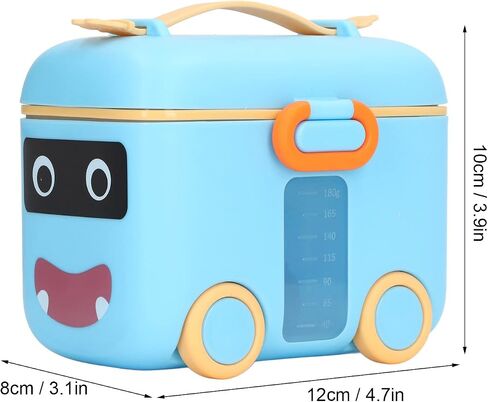 Large Size Milk Powder Dispenser with Strengthen Sealing, Comfortable Handle for Travel, Multifunction for Snacks, Excellent (Orange Red) in Saudi Arabia