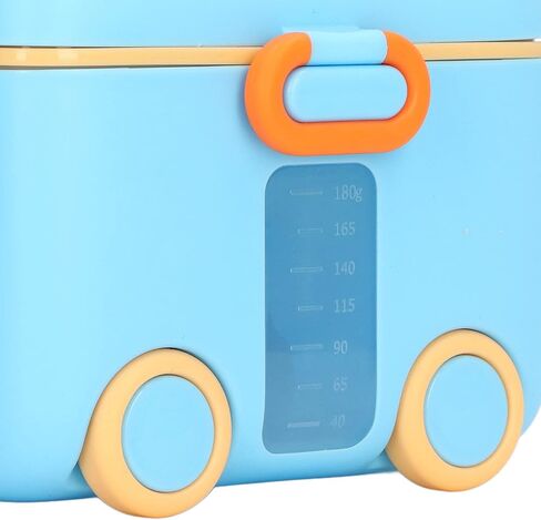 Large Size Milk Powder Dispenser with Strengthen Sealing, Comfortable Handle for Travel, Multifunction for Snacks, Excellent (Orange Red) in Saudi Arabia
