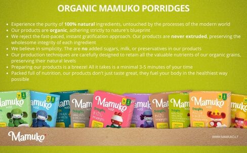 Mamuko Baby Porridge - عصيدة الحنطة السوداء مع عصيدة خالية من الكائنات المعدلة وراثيا - العصيدة العضوية للنمو الصحي والتنمية - عصيدة نباتية مثالية للأطفال من 6 إلى 9 أشهر - (200 جم و 10 حصص) in Saudi Arabia