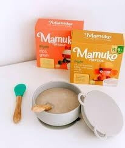 Mamuko Baby Porridge - عصيدة الحنطة السوداء مع عصيدة خالية من الكائنات المعدلة وراثيا - العصيدة العضوية للنمو الصحي والتنمية - عصيدة نباتية مثالية للأطفال من 6 إلى 9 أشهر - (200 جم و 10 حصص) in Saudi Arabia