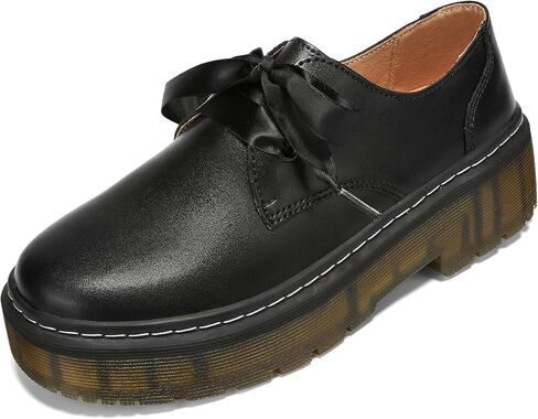 منصة النساء الدانتيل المتابعة مكتنزة كلاسيكية Lug Sole Sole Oxford Shoes Work Work Office Shoes in Saudi Arabia