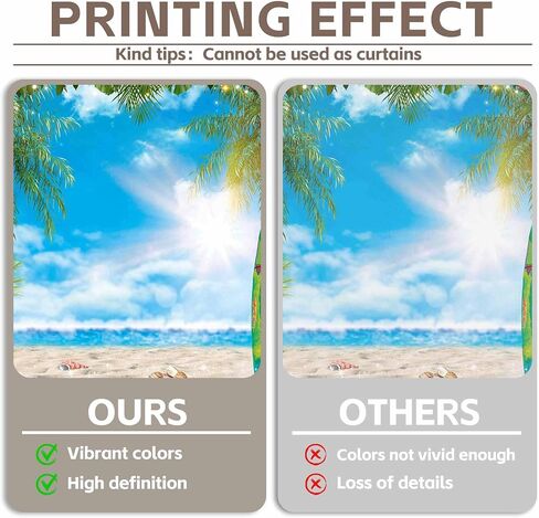 7x5ft Summer Hawaiian Beach Photography Tropical Luau Backdrop | Flower Palm Leaves Background, Aloha Party Supplies, Surfboard Banner, Holiday Photo Booth, Polyester, Grommets, 1PC in Saudi Arabia