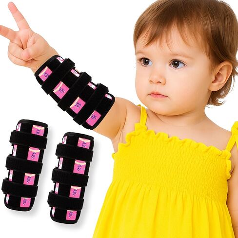 2 Pcs Thumb Sucking Deterrent, Dinosaur Elbow Thumb Guard for Thumb Sucking, Nail Biting Treatment for Kids Prevention Anti Nose Picking for Boys Girls Finger Sucking Prevention in Kuwait