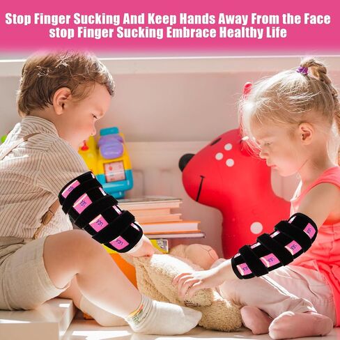 2 Pcs Thumb Sucking Deterrent, Dinosaur Elbow Thumb Guard for Thumb Sucking, Nail Biting Treatment for Kids Prevention Anti Nose Picking for Boys Girls Finger Sucking Prevention in Kuwait