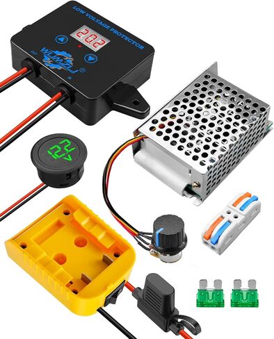 طقم محول بطارية بطارية الطاقة المناسبة لبطارية Ryobi 18V ، وركوب ترقية DIY على السيارة للأطفال الذين يعانون من جهد جهد جهد جهد فتيل سرعة الشاشة في فتيل وأسلاك الأسلاك in Kuwait
