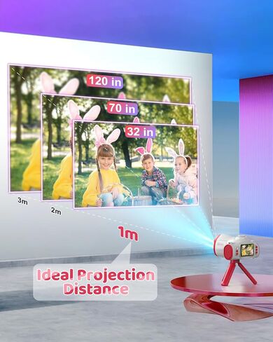 كاميرا للأطفال ، كاميرا للأطفال مع ترايبود ، إسقاط الدعم ، التصوير الفوتوغرافي 48 ميجابكسل ، تسجيل فيديو 1080 بكسل ، هدايا عيد ميلاد الكاميرا الرقمية للأطفال للبنين الفتيات 3+ (وردي) in Kuwait