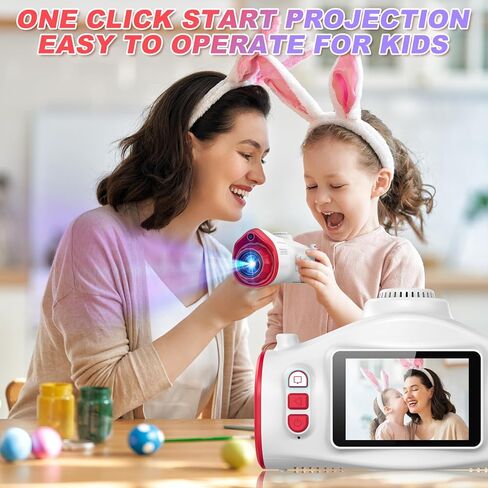 كاميرا للأطفال ، كاميرا للأطفال مع ترايبود ، إسقاط الدعم ، التصوير الفوتوغرافي 48 ميجابكسل ، تسجيل فيديو 1080 بكسل ، هدايا عيد ميلاد الكاميرا الرقمية للأطفال للبنين الفتيات 3+ (وردي) in Kuwait