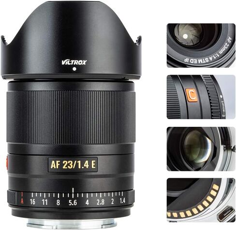 VILTROX 28mm F4.5 E-Mount Ultra-Thin Pancake Lens Auto Focus 28 mm f/4.5 FE Chips-Size Full Frame Wide Angle Lens for Sony a7 a7R a7S a7C a7RII a7SII a7SIII a7III a7RIII a7IV a7RIV a9 a9II in Saudi Arabia