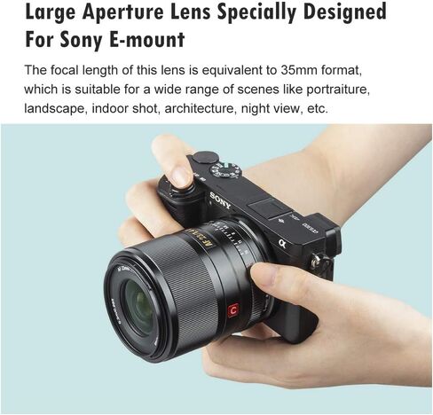 VILTROX 28mm F4.5 E-Mount Ultra-Thin Pancake Lens Auto Focus 28 mm f/4.5 FE Chips-Size Full Frame Wide Angle Lens for Sony a7 a7R a7S a7C a7RII a7SII a7SIII a7III a7RIII a7IV a7RIV a9 a9II in Saudi Arabia
