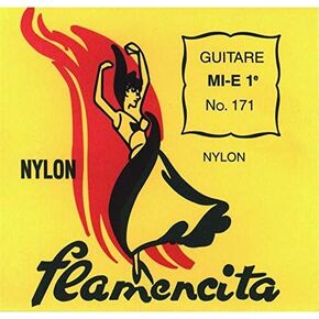 170 أوتار جيتار سافاريز ذات توتر عادي - فلامنسيتا فلامينكو، قواعد مطلية بالفضة، ثلاثية من النايلون الشفاف، مجموعة كاملة من 6 أوتار in Kuwait