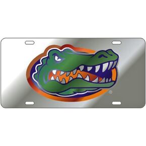 Craftique Florida Gators Mirror Laser Cut License Plate - Gator Logo