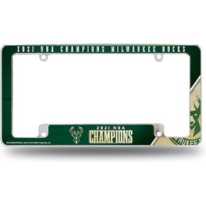Rico Industries NBA Basketball Denver Nuggets 2023 NBA Champions 12" x 6" Chrome All Over Automotive License Plate Frame for Car/Truck/SUV
