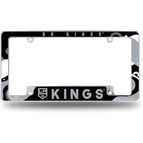 Rico Industries NHL Hockey Wave 12" x 6" Chrome All Over Automotive License Plate Frame for Car/Truck/SUV