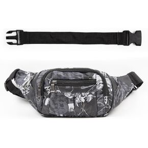 Large Crossbody Fanny Pack Bag,80S Running Wallets Waist Packs,Gifts for Enjoy Sports,Hands-Free Wallets Waist Pack With Phone Bag Water Bottle Bag，Fanny Packs For Men Women (80s Black)