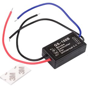 12V GS-100B Flash Strobe Controller Car Trucks Flasher Module for LED Brake Light Tail Stop Light