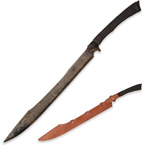 SV Handmade cast Manganese Steel Chopping Blade Sword, Full Tang, Outdoor, Hunting, Camping, Hiking, Survival, with Protective Cover, Multiple Styles to Choose from