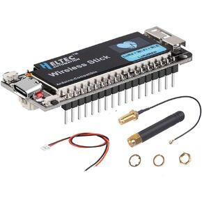 HiLetgo ESP32 SX1262 LoRa Kit 863-928MHz Bluetooth 4.2+WiFi+LoRa LoRaWAN Wireless Communication Development Board with 0.49" OLED Display 64M Bits Flash Works with Arduino IDE Type C